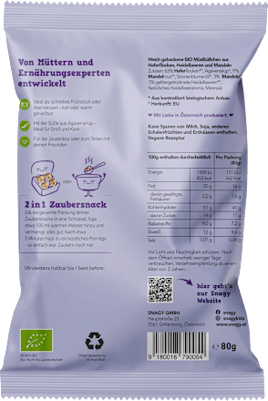 Kindersnack Zauber Heidelbeer-Mandel snagy