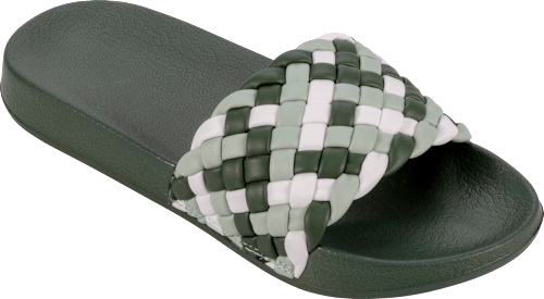 Pantolette Damen Flechtoptik (1 Paar) Fashy