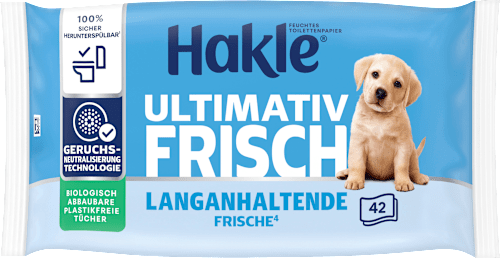 Feuchtes Toilettenpapier Klassische Sauberkeit Hakle