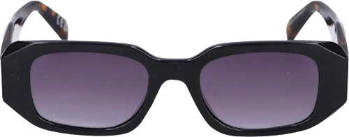 Sonnenbrille Erwachsene schwarzes ovales Gestell, lila Gläser SUNDANCE