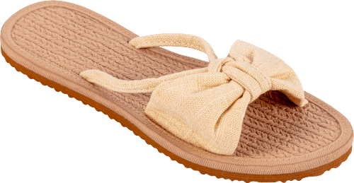 Zehentrenner Damen Strohoptik (1 Paar) Fashy