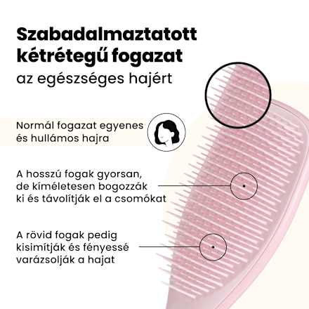 Hajkefe Ultimate Detangler, nedves hajra, rózsaszín Tangle Teezer