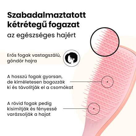 Hajkefe Ultimate Detangler Curly, vastagszálú hullámos és göndör hajra Tangle Teezer