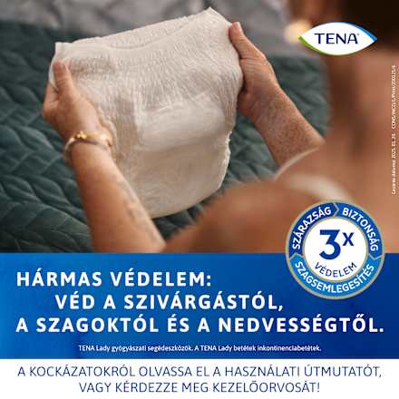 Inkontinencia-fehérnemű, krémszínű, L-es méret TENA