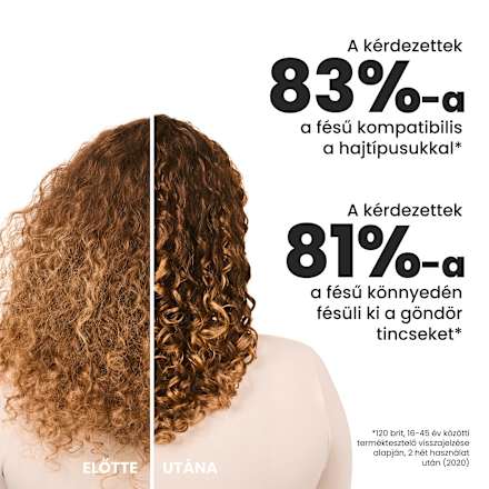 Hajkefe Ultimate Detangler Curly, vastagszálú hullámos és göndör hajra Tangle Teezer