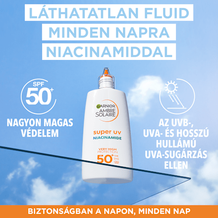 Arcfluid niaciamiddal FF50+ Garnier Ambre Solaire