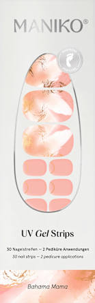 UV Gel Nagelfolien Pediküre Bahama Mama Maniko