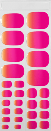 UV Gel Nagelfolien Pediküre Sunset Heat Maniko