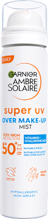 Fényvédő spray arcra Over makeup FF50  Garnier Ambre Solaire