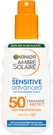 Fényvédő spray Sensitive Advanced FF50+  Garnier Ambre Solaire