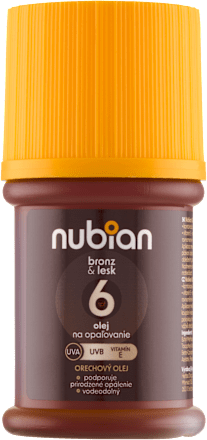 Olej na opaľovanie Bronz & lesk SPF 6 NUBIAN