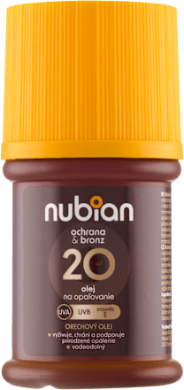 Olej na opaľovanie Ochrana & bronz SPF 20 NUBIAN