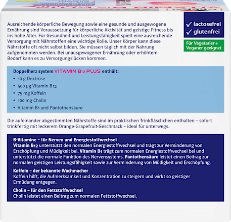 Doppelherz system Vitamin B12 Plus Energie Trinkfläschchen 30 St Doppelherz