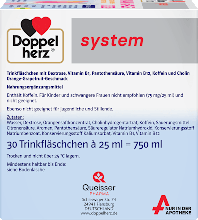Doppelherz system Vitamin B12 Plus Energie Trinkfläschchen 30 St Doppelherz