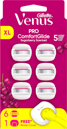ComfortGlide náhradní holicí hlavice Sugarberry Scent + pouzdro Gillette Venus