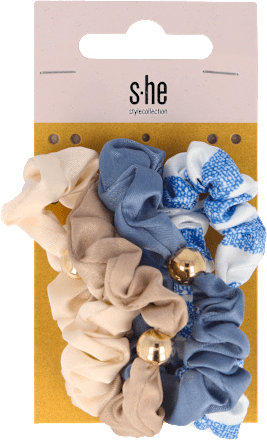 Scrunchie gumice za kosu – višebojne s-he stylecollection