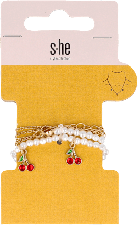 Колие с висулки череши  s-he stylecollection