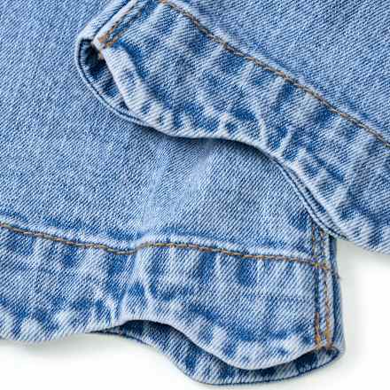 Jeans mit weitem Schnitt, Stretch & Paperbag-Bund, blau, Gr. 116 ALANA