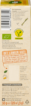 Kräutertee Guten Morgen Zitronengras & Eisenkraut dmBio