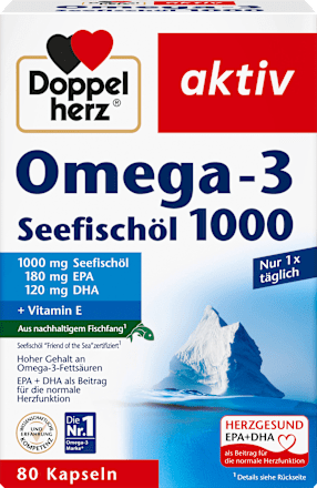 aktiv Omega-3 Seefischöl 1000 Kapseln Doppelherz