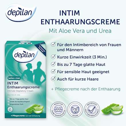 Enthaarungscreme Intimbereich depilan