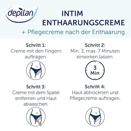 Enthaarungscreme Intimbereich depilan