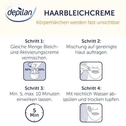 Haarentfärbungscreme Körper und Gesicht depilan