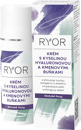 krém s kyselinou hyaluronovou a kmenovými buňkami Mořské řasy RYOR