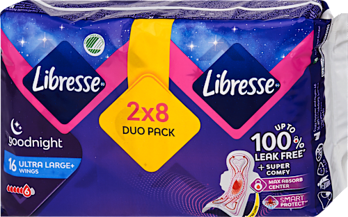 Éjszakai egészségügyi szárnyas betét, Ultra Large Libresse