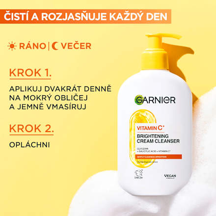 čisticí pleťový krém s vitamínem C GARNIER SKIN NATURALS