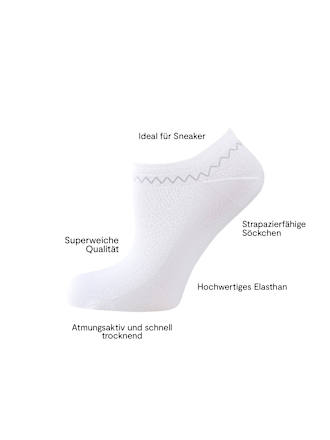 Schuhsöckchen weiß Gr. 35-38 nur die