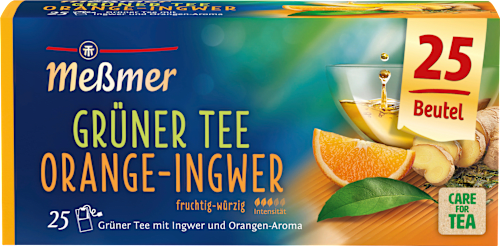 Grüner Tee Orange-Ingwer (25 Beutel) Meßmer