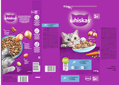 Trockenfutter Katze mit Thunfisch, Adult 1+ Whiskas