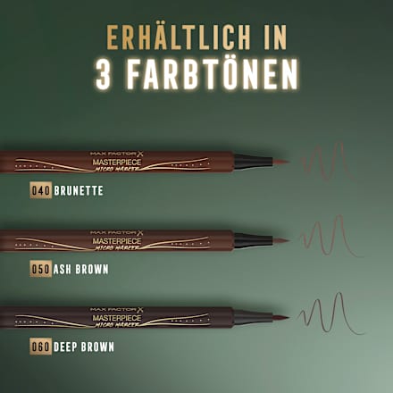 Augenbrauenstift Micro Marker 040 Brunette MAX FACTOR