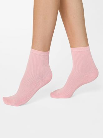 Socken mit kurzem Schaft & Modal schwarz + rosa Gr. 35-38 nur die