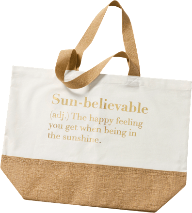 Strand-/Badetasche Jute gold Vito & Joe