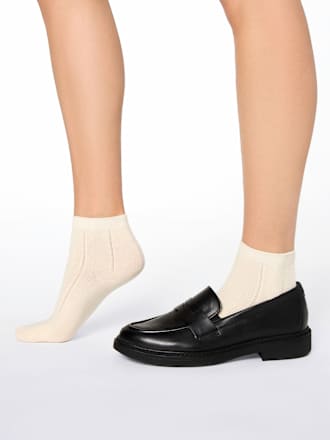 Socken mit kurzen Schaft & Struktur weiß onesize nur die