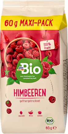 Trockenfrüchte, Himbeeren gefriergetrocknet dmBio