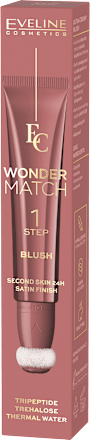 Róż płynny z gąbką Wonder Match nr 02 EVELINE COSMETICS