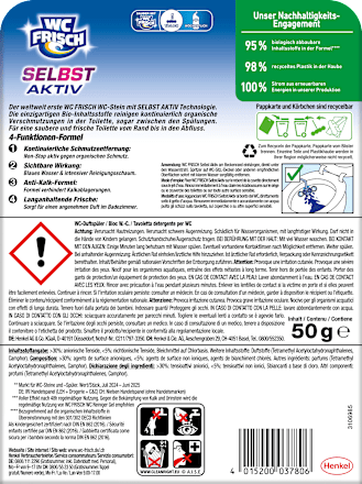 WC-Stein Blau Selbst Aktiv Chlor WC-Frisch