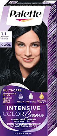 Farba na vlasy - 1-1 modročierna Palette INTENSIVE COLOR CREME