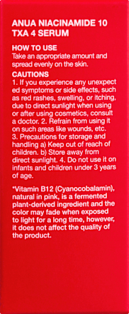 Gesichtsserum Niacinamide 10 + TXA 4 Anua