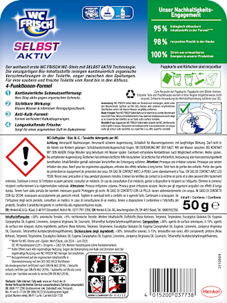 WC-Stein Blau Selbst Aktiv Ozeanfrische WC-Frisch