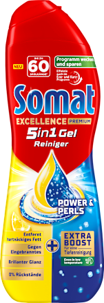 Spülmaschinen-Reiniger Excellence 5in1 Gel Power & Perls 60 Spülgänge Somat