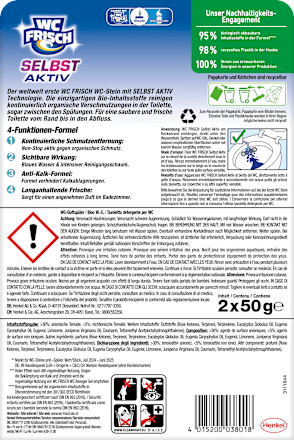 WC-Stein Blau Selbst Aktiv Ozeanfrische  WC-Frisch
