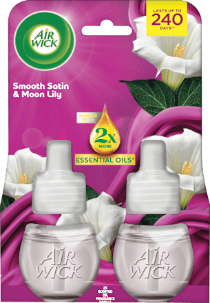 Elektromos légfrissítő utántöltő Bársonyos szatén és éji liliom illattal AIR WICK