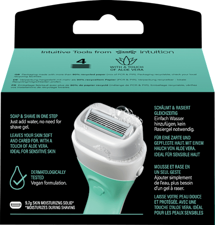 Rasierklingen 2in1 Intuition Soap & Shave Sensitive WILKINSON SWORD