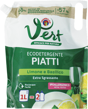 Ecodetergente piatti limone e basilico CHANTECLAIR