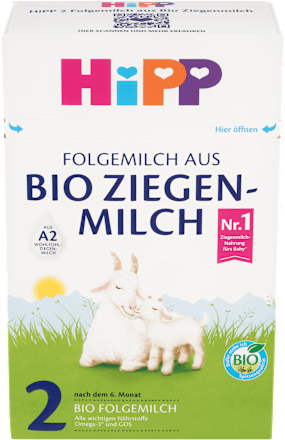 BIO pokračovací mléčná kojenecká výživa 2 kozí 6m HiPP