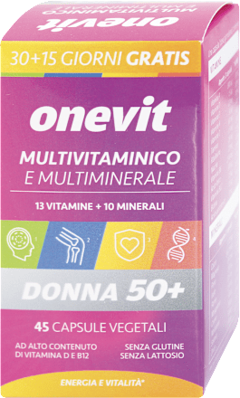 Multivitaminico e multiminerale donna 50+ onevit